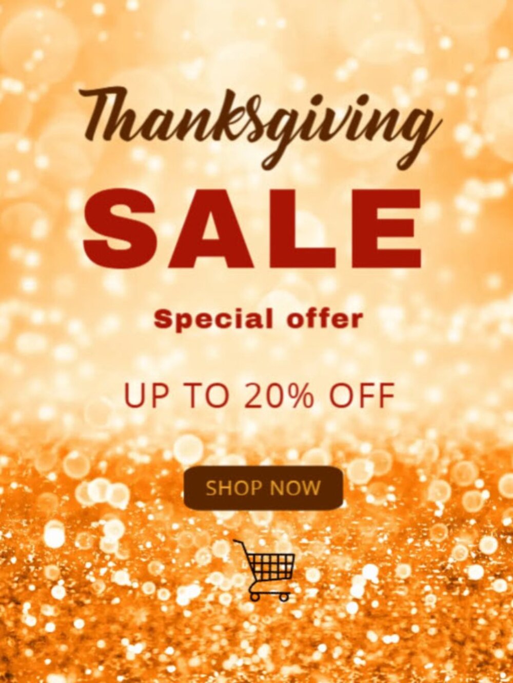 Thanksgiving Sale 20% off